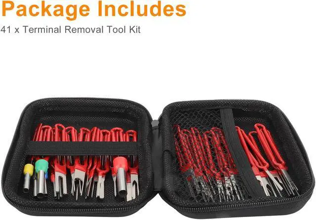 Alt view image 7 of 7 - 41 Pcs Terminal Removal Tool Kit - Durable Pin Extractor for Automotive and Electronic Connectors,Suitable for a wide array of applications, from automotive repairs to home appliance maintenance.