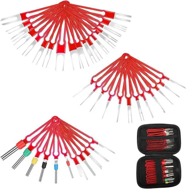 Main image of 41 Pcs Terminal Removal Tool Kit - Durable Pin Extractor for Automotive and Electronic Connectors,Suitable for a wide array of applications, from automotive repairs to home appliance maintenance.