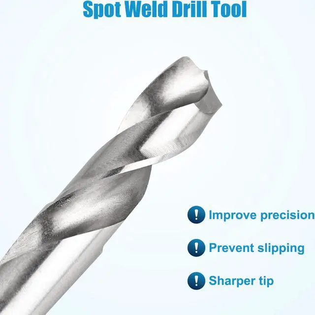 Alt view image 3 of 7 - NSI 20 Pcs Double Sided Rotary Spot Weld Cutter Drill Bit Kit - Spot Weld Cutter Set High-Speed Steel 3/8" Drill Bits for Efficient Metal Separation