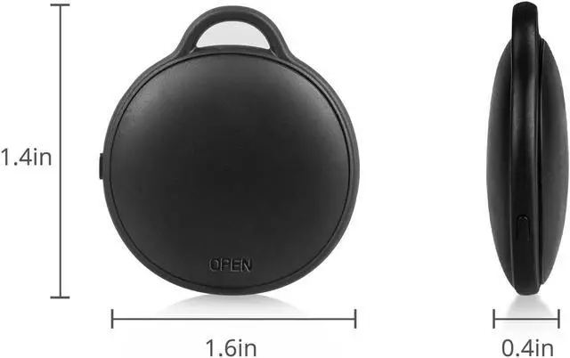 Alt view image 6 of 7 - MVTAG Waterproof Bluetooth Tracker and Item Locator - Compatible with iOS Find My App - Replaceable Battery,Ideal for Keys, Bags, and Personal Items (Black)