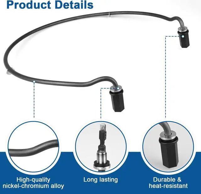 Alt view image 5 of 6 - NSI W10703867 Dishwasher Heating Element - Compatible with Whirlpool, KitchenAid, Kenmore