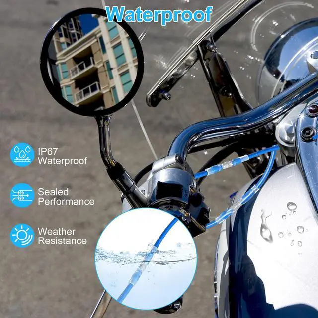 Alt view image 3 of 7 - NSI 400 PCS Solder Seal Wire Connectors - Heat-shrink Tubing Terminals Insulated Waterproof Solder Sleeve Tube Electrical Wire Butt Connectors with box