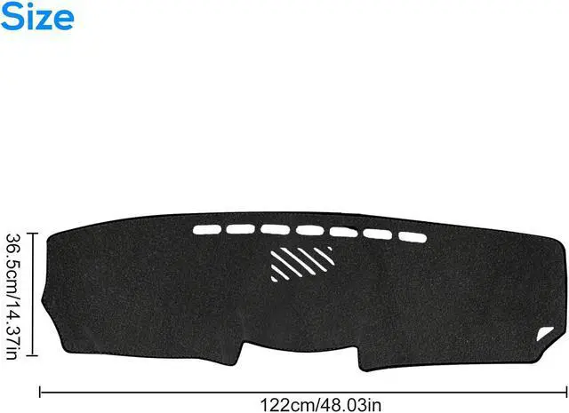 Alt view image 6 of 7 - NSI Dashboard Cover For Lexus IS250 IS350 2006-2011 - High-Quality Polyester, Silicone Anti-Skid Bottom, Reduces Glare, Pre-Cut Vents, Easy Installation