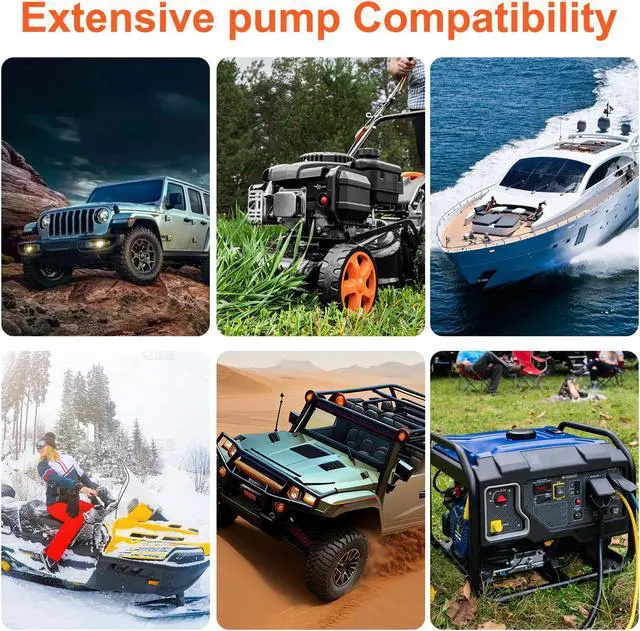 Alt view image 5 of 7 - NSI Portable Electric Siphon Pump - Battery Operated Pump for Gas,Fuel,Diesel, Water Transfer 2.6 GPM Flow Oil Extractor,Multi-Use Siphon Fuel Transfer Pump