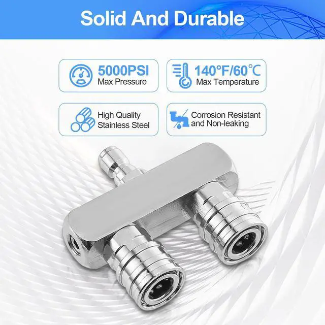 Alt view image 2 of 7 - NSI Dual Pressure Washer Nozzle Tip - 2 in 1 Power Washer Nozzle with 4PCS Pressure Washer Spray Nozzles (0° Red & 40° White), 1/4 Inch Quick Connect, 5000 PSI