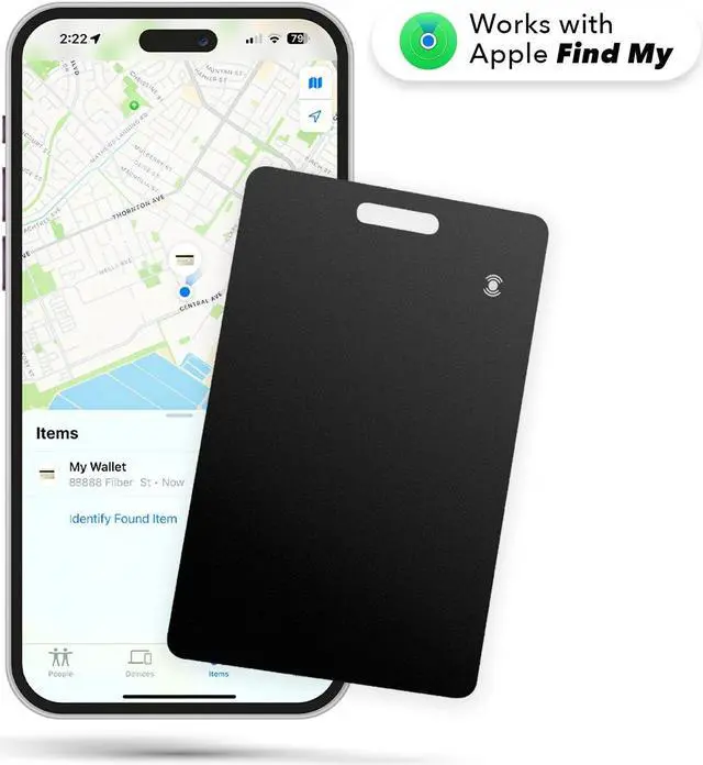 Main image of NSI CELECTIGO Smart Wallet Tracker Card - Ultra-Thin iOS Find My Compatible, Wireless Charging, Credit Card Sized SmartCard Tracker for Wallets and Passports