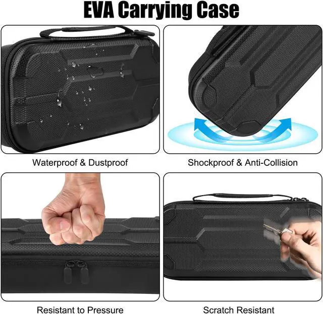 Alt view image 4 of 6 - NSI 6-in-1 Accessories Bundle for Playstation Portal - Carrying Case and Hard PC Clear Cover Case with with Tempered Glass Screen Protector,Protective Case and Hard Shell Portable Travel Handbag for P