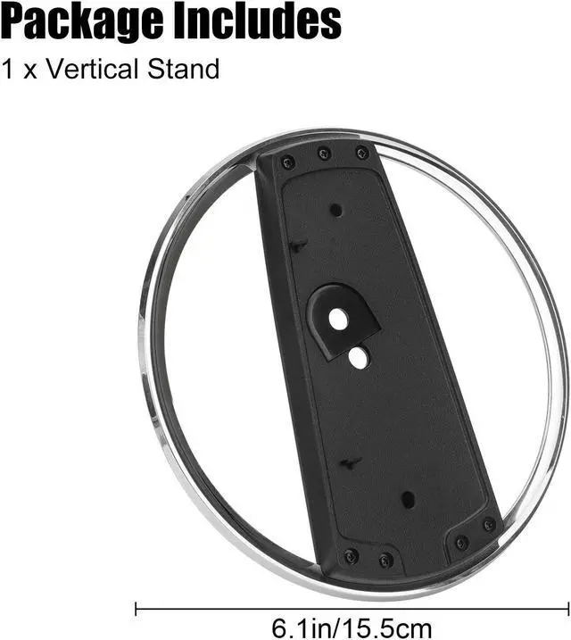 Alt view image 6 of 6 - NSI Vertical Stand for PS5/PS5 Slim Consoles Non-Slip Base Mount, Stylish and Organized Silver & Black Design