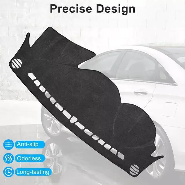 Alt view image 2 of 7 - NSI Car Dashboard Cover Non-Slip Mat Carpet for Hyundai Sonata 2011-2014  Durable Dashboard Protector with Anti-Glare Features