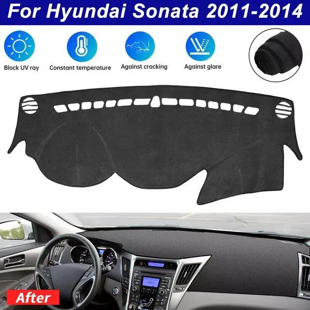 Main image of NSI Car Dashboard Cover Non-Slip Mat Carpet for Hyundai Sonata 2011-2014  Durable Dashboard Protector with Anti-Glare Features
