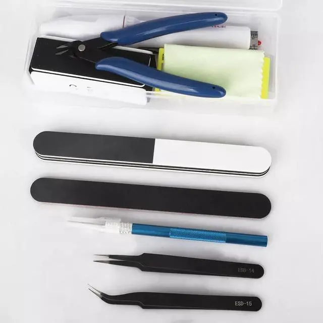 Alt view image 6 of 7 - NSI 24 Pcs Model Building Tool Kit for Gundam and Car Models  Precision Craft Tools with Plier, Pen Knife, Tweezers, Grinding Files, Polishing Block, and Portable Case.