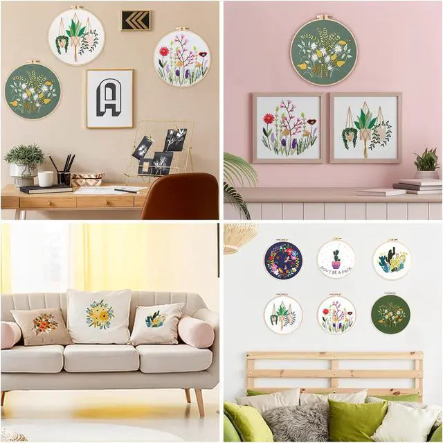 Alt view image 3 of 7 - NSI 23 PCS DIY Embroidery Pen Knitting Sewing Tool Kit - Beginner Needle Punching Kit with 50 Color Threads, 3 Interchangeable Needles, Storage Box & Accessories,Perfect Craft Gift