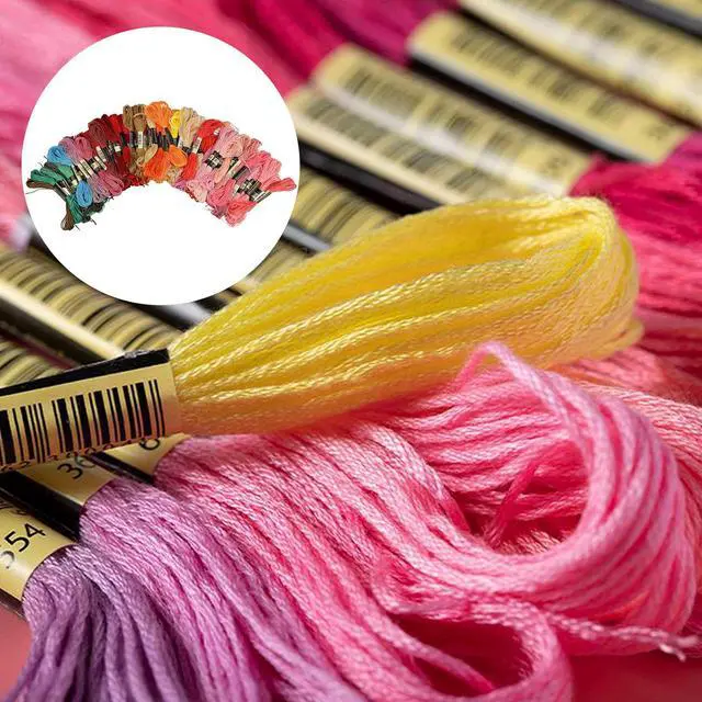 Alt view image 4 of 7 - NSI 23 PCS DIY Embroidery Pen Knitting Sewing Tool Kit - Beginner Needle Punching Kit with 50 Color Threads, 3 Interchangeable Needles, Storage Box & Accessories,Perfect Craft Gift