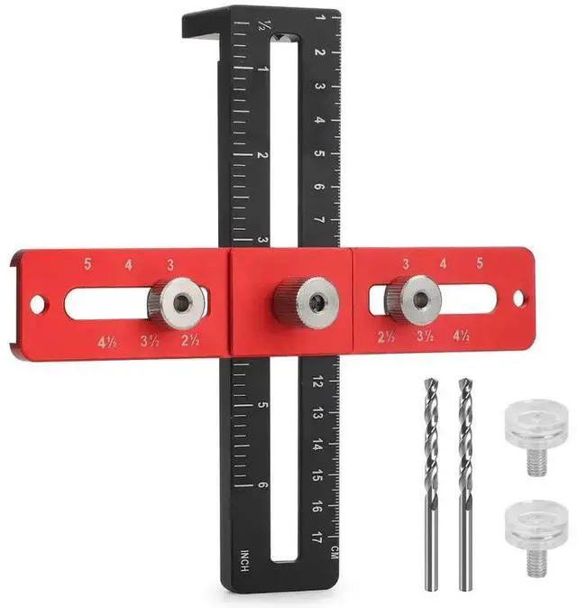 Main image of NSI Adjustable Cabinet Hardware Doweling  Precise Drill Guide Tool for Knobs, Handles, and Pulls Installation