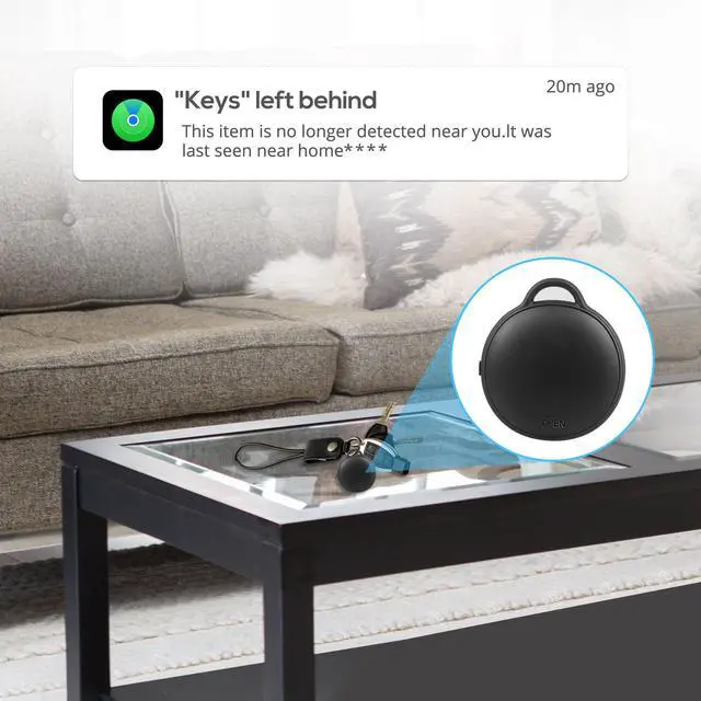 Alt view image 3 of 7 - NSI MVTAG Waterproof Bluetooth Tracker and Item Locator - Compatible with iOS Find My App - Replaceable Battery,Ideal for Keys, Bags, and Personal Items (Black)