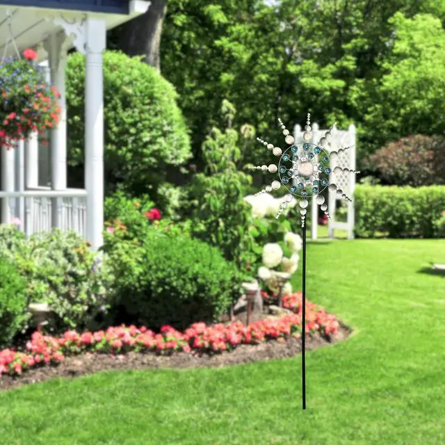 Alt view image 7 of 7 - NSI Outdoor Metal Magical Special-shaped Kinetic Windmill - 37.4 Inch Metal Windmill with Exquisite Details, Sturdy, Waterproof, UV Resistant, Suitable for Outdoor Garden Yard Lawn Terrace Decoration