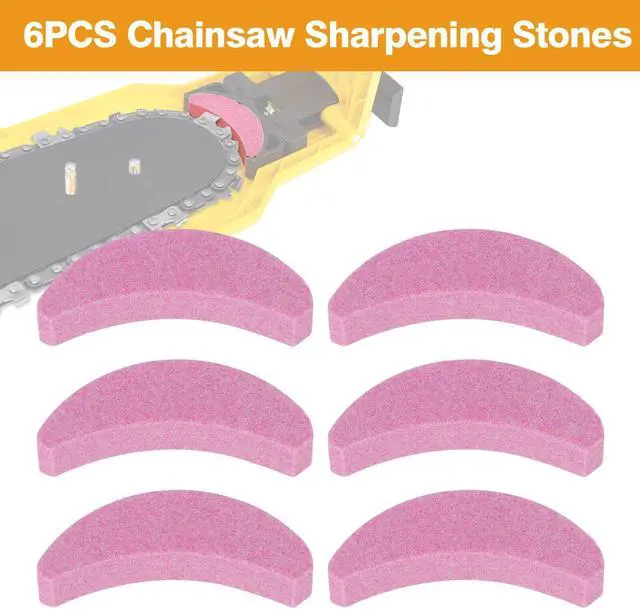 Main image of NSI 6pcs Fast Sharpening Stone Chainsaw Teeth Sharpener Chain Saw Blade Bar 14-20in