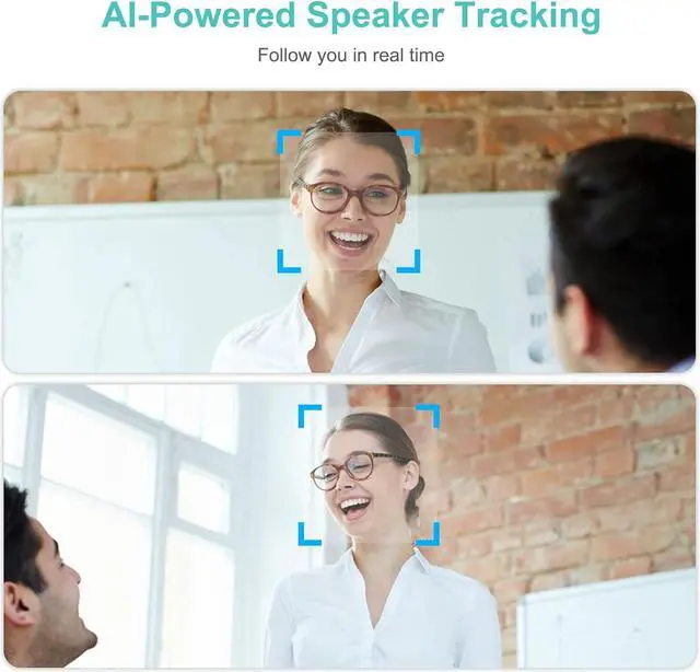 Alt view image 5 of 7 - 4K Pro Audio and Video Conference Room Camera with Remote Control for Windows TV, AI-Powered HD Webcam Microphone & Speaker Desktop Computer/PC/Monitor/Laptop/Teams/Zoom/Skype by DT