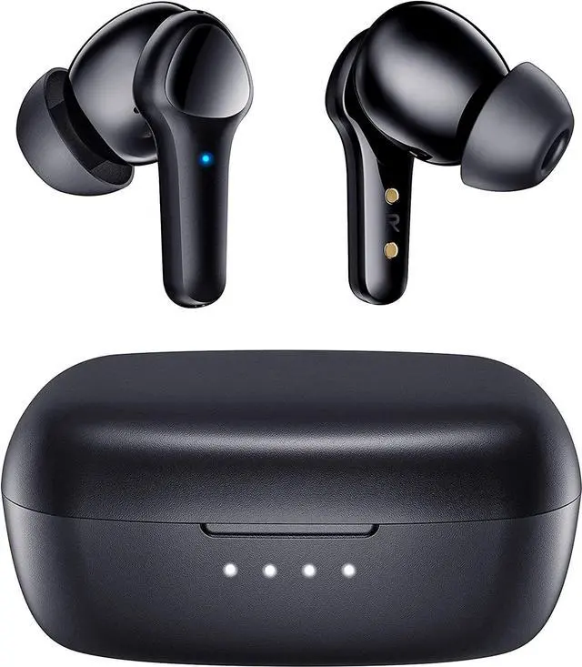 Main image of Wireless Earbuds,Bluetooth 5.3 Ear buds Immersive Sound Hi-Fi Stereo IPX8 Waterproof Headsets Premium Deep Bass Headphones with 4 Mics Call Noise Cancelling Earphones for iOS,Android,Workout - Black