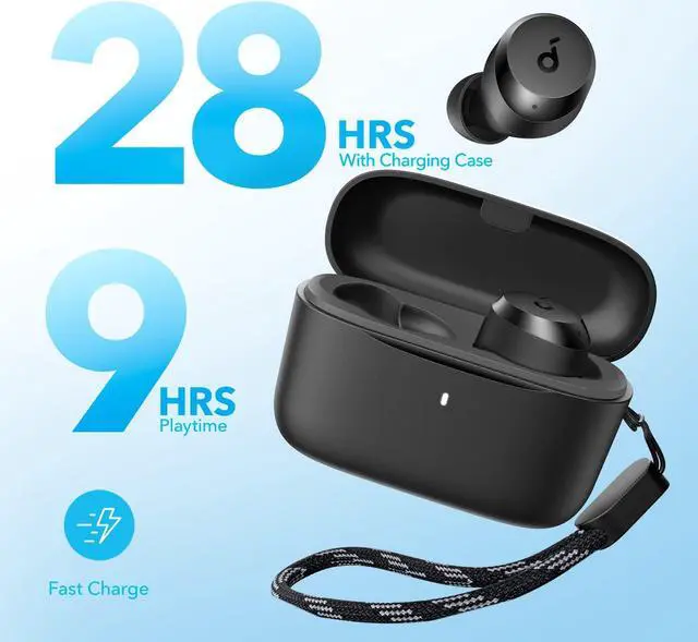 Alt view image 4 of 7 - by  A20i True Wireless Earbuds Bluetooth 5.3 App Customized Sound 28H Long Playtime Water-Resistant 2 Mics for AI Clear Calls Single Earbud Mode