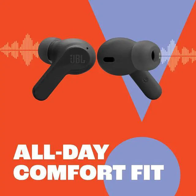 Alt view image 5 of 6 - Vibe Beam True Wireless Headphones - Black Small