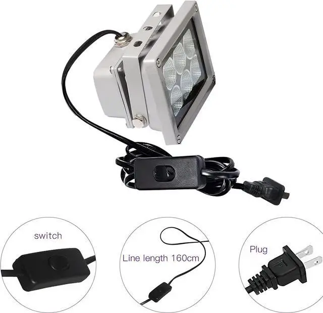 Alt view image 7 of 7 - 3D Printer UV Resin Curing Light for SLA/DLP/LCD 3D Printing, Solidify Photosensitive Resin, 405nm UV LED Lights with 60w Output Affect