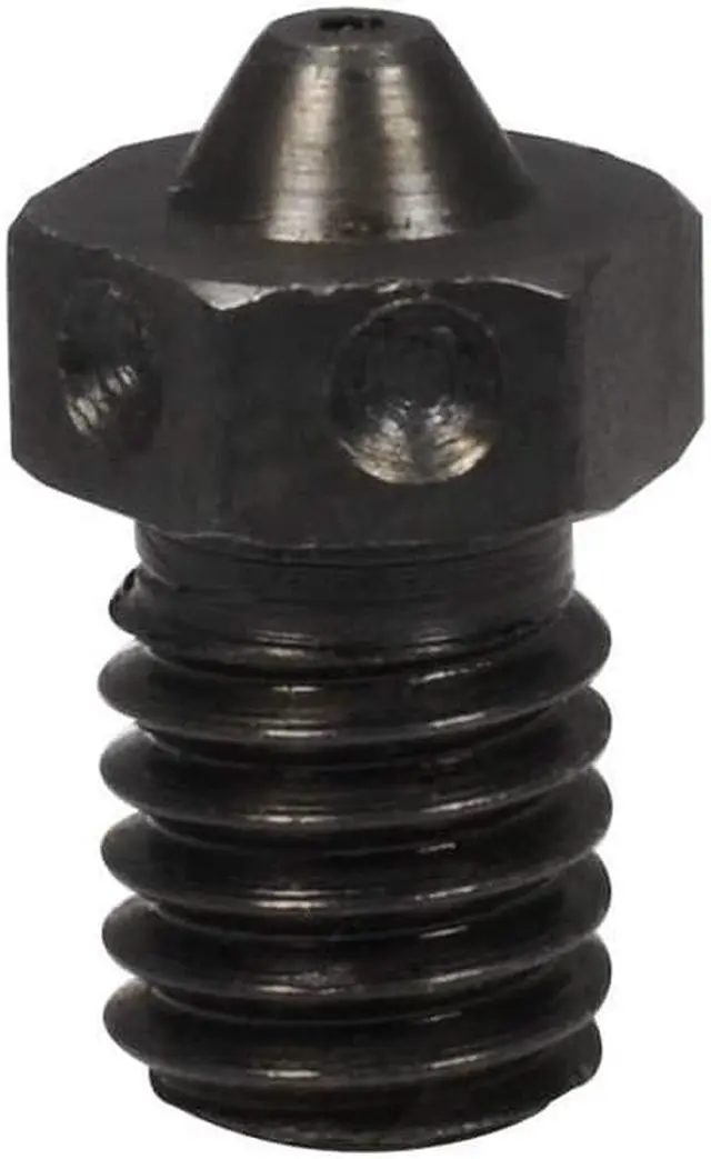 Alt view image 2 of 5 - 4pcs Hardened Steel Nozzles M6 Thread Nozzle 0.6mm 0.8mm for 1.75mm V6 Nozzle Hotend Prusa Printing PEI PEEK or Carbon Fiber Filament use (2x0.6 +2x0.8)