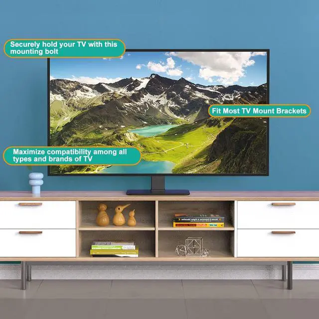 Alt view image 6 of 7 - WALI Universal TV Mounting Hardware Kit Set Includes M4 M5 M6 M8 TV Screws and Spacer Fit Most TVs up to 80 inch (UVSP), Black