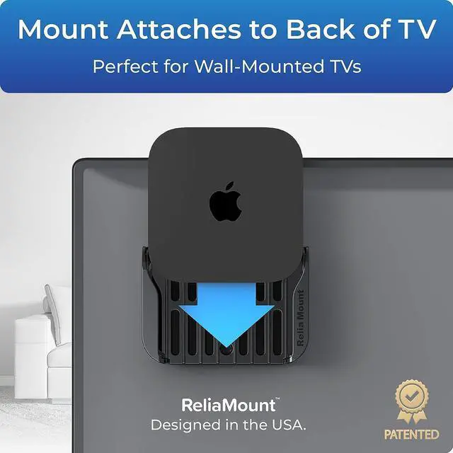 Alt view image 2 of 6 - for Apple TV  Mount Compatible with All Apple TV Generations (Including All Apple TV 4K Models)