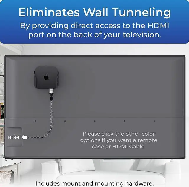 Alt view image 3 of 6 - for Apple TV  Mount Compatible with All Apple TV Generations (Including All Apple TV 4K Models)