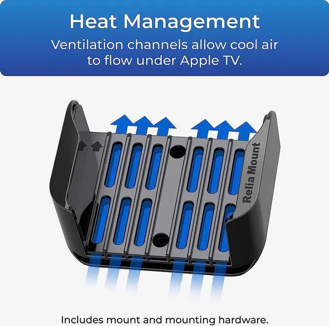 Alt view image 4 of 6 - for Apple TV  Mount Compatible with All Apple TV Generations (Including All Apple TV 4K Models)