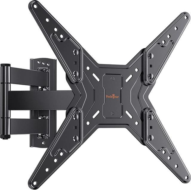 Full Motion TV Wall Mount for Most 23-55 Inch Flat Curved TVs, Single Stud  Wall Bracket TV Mount with Swivel Articulating Extension Tilt Arm, Max VESA