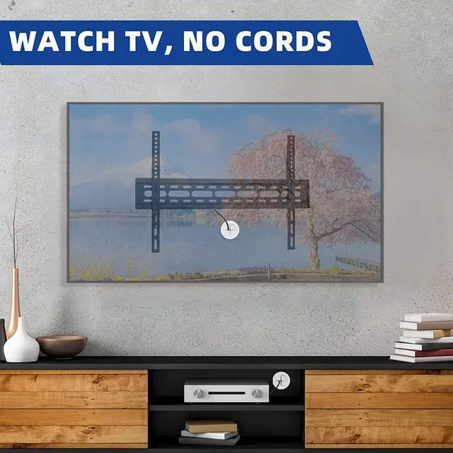 Alt view image 2 of 7 - TV Wire Hider Kit for Wall Mount TV, White in Wall Cable Management Kit, Includes 2 Pass Throughs and Hole Saw Drill Attachment for Easy Install