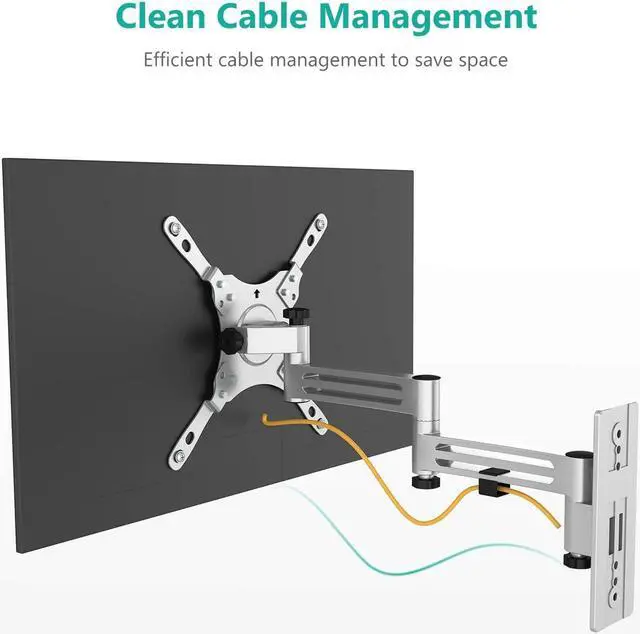 Alt view image 7 of 7 - WALI RV TV Mount, Lockable TV Wall Mount for Camper Trailer Motor Home, Full Motion Anti-Vibration Arm for 13-43 inch LED, LCD Flat Screens and Monitors, up to 33lbs (1343LK)