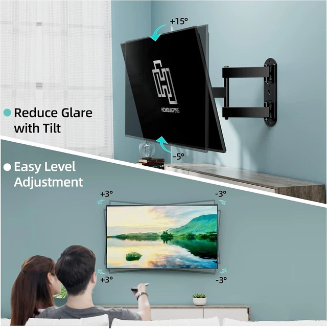 Alt view image 4 of 7 - Outdoor Full Motion TV Wall Mount for 2665 Flat & Curved TVs