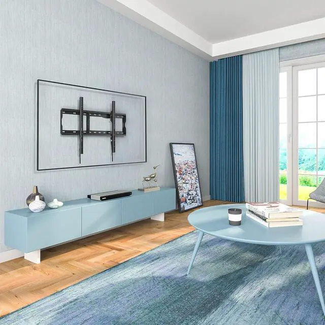 Alt view image 6 of 7 - Tilting TV Wall Mount for Most 17-86 inch LED OLED LCD Flat Curved Screen TVs, TV Wall Bracket Holds up to 165LBS, Max VESA 600 x400mm