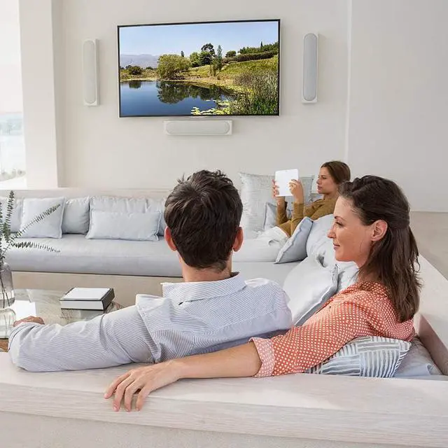 Alt view image 6 of 6 - Dual Articulating Arms TV Wall Mount Bracket fits to Most 26-65 inch LED,LCD,OLED Flat Panel TVs, Tilt Full Motion Swivel 14.1" Extension, Max VESA 400X400mm,80lbs,Fits 12/16" Wood Stud