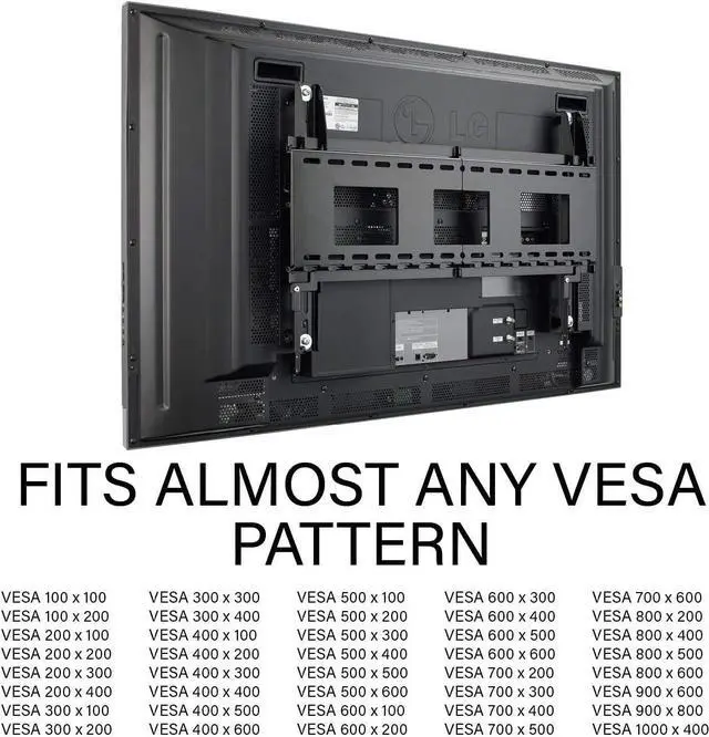Alt view image 4 of 7 - Sanus Premium Universal 3-Stud Heavy Duty Tilting Wall Mount For Large TVs - Fits 50"-120" Flat Screens - Low Profile - Easy Install - UL Tested For Safety -VMPL3-B1