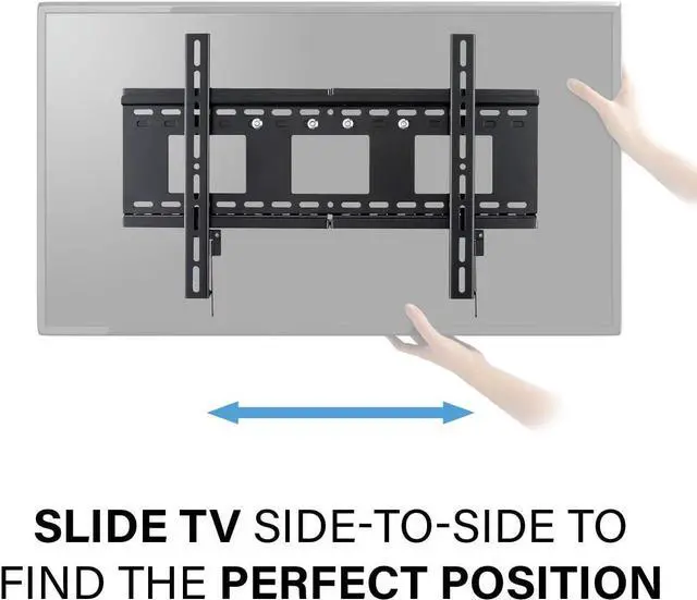 Alt view image 6 of 7 - Sanus Premium Universal 3-Stud Heavy Duty Tilting Wall Mount For Large TVs - Fits 50"-120" Flat Screens - Low Profile - Easy Install - UL Tested For Safety -VMPL3-B1