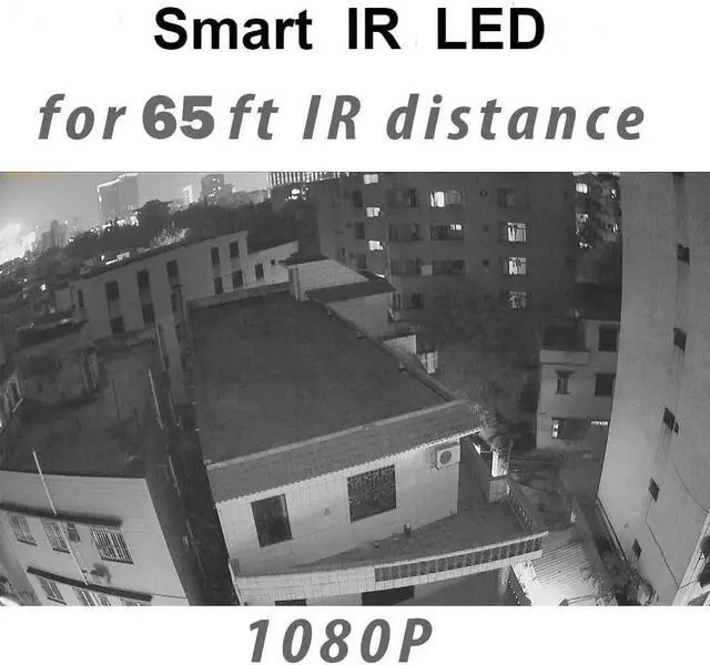 Alt view image 6 of 7 - 2MP Dome TVI AHD CCTV Surveillance Security Camera, 2.8mm 100° Wide Viewing Angle, 1080P Dome Camera, 65ft Night Vision, Outdoor, Compatible with Analog TVI AHD CVI DVR, Full Metal Housing