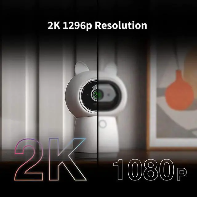 Alt view image 3 of 6 - Aqara 2K Security Indoor Camera Hub G3, AI Facial and Gesture Recognition, Infrared Remote Control, 360° Viewing Angle via Pan and Tilt, Works with Alexa, HomeKit Secure Video, Google Assistant, IFTTT