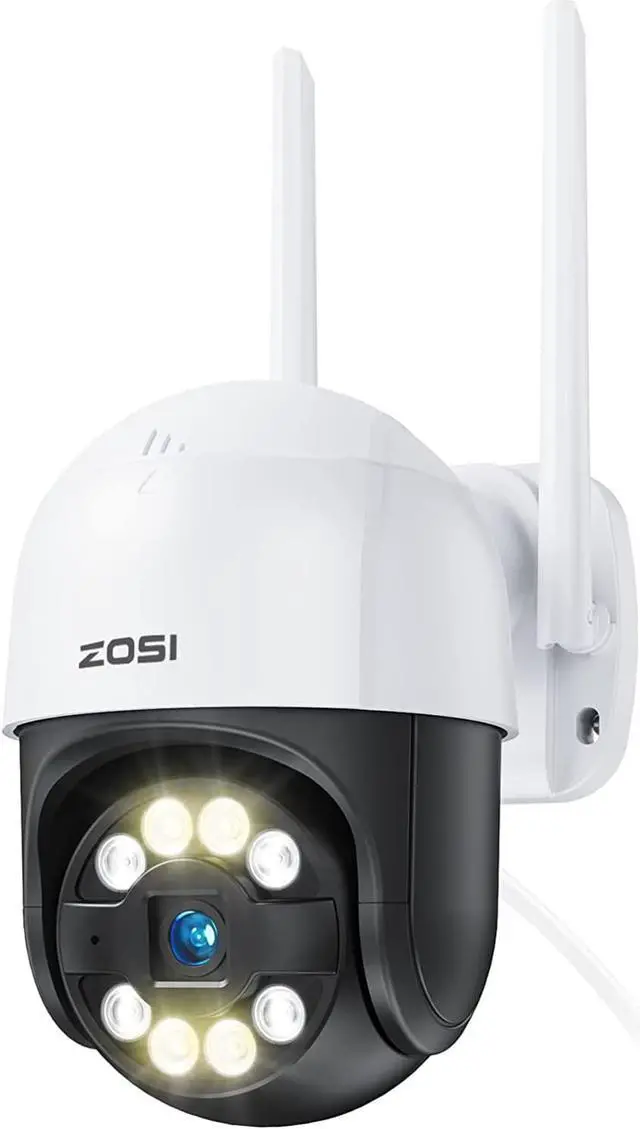 Main image of ZOSI C289 WiFi Pan Tilt Security Camera Outdoor, 1080P Plug-in Spotlight Home PT Camera, Smart Motion Detection, Color Night Vision, Record Voice Alarm, Auto Tracks Human, 2 Way Audio, 5X Digital Zoom