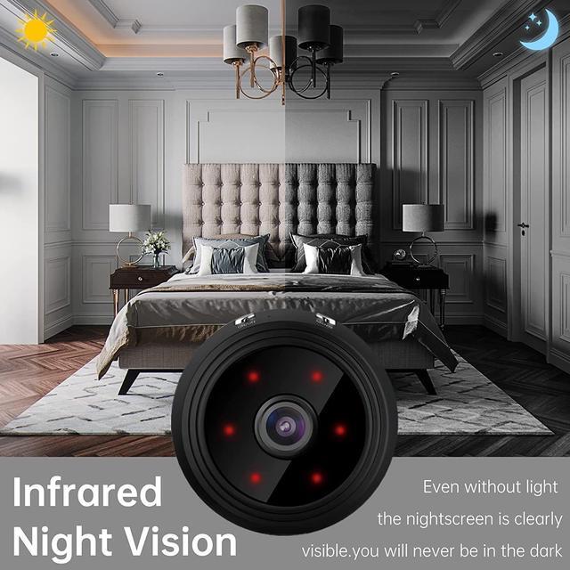 Alt view image 6 of 7 - 2023MDGLSYEE Wireless Security Camera Mini Outdoor/Indoor with Audio,Hidden Camera,Home Surveillance Camera, 1080P IP HD Build-in Battery 350mahInfrared Night Vision Dome Camera(Pack-3)
