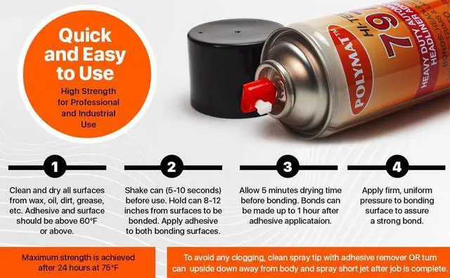 Alt view image 7 of 7 - QTY6 797 Hi Temp Spray Adhesive Can high Temperature Headliner Glue