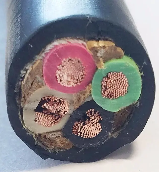 Main image of 10' 6/4 SOOW Wire Cord Cable Portable Power 6 Gauge 4 Conductor USA