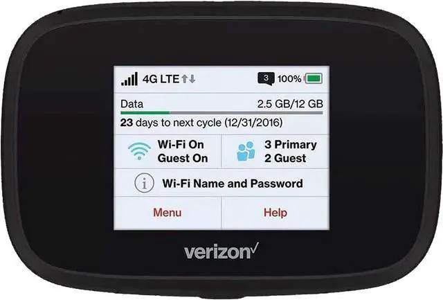 Alt view image 5 of 5 - Novatel Verizon Wireless Jetpack 7730L 4G LTE Advanced Mobile Hotspot