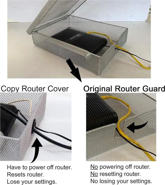 Alt view image 2 of 6 - WiFi Router Cover Guard - Shields You from EMF, Still Use Router