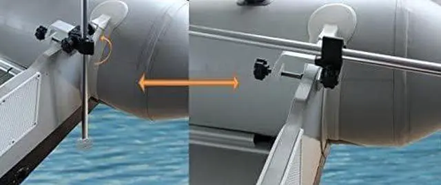Alt view image 6 of 7 - Universal Portable Transducer Bracket + Fishfinder Mount.