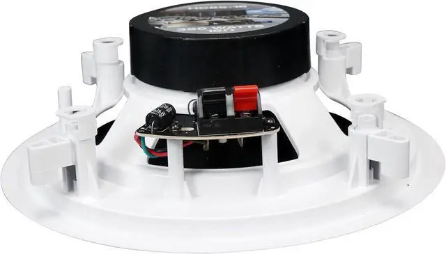Alt view image 6 of 7 - Rockville Pair HC85-16 White 8" 700 Watt In-Ceiling Home Theater Speakers 16 Ohm, High-Fidelity Audio, Aimable Tweeter, Paintable Grills, for Home Theater and Multi-Room Audio