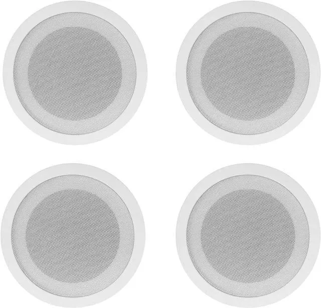Alt view image 2 of 7 - Rockville Commercial Restaurant Amp+(8) 5" White Ceiling Speakers+Wall Control